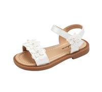 TYUSGH Girls Flower Sandals Open Toe Adjustable Ankle Strap Beach Shoes