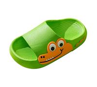 TYUSGH Kids Dinosaur Slippers Girls Boys Summer Beach Sliders | Open Toe Anti-slip Bathroom Pool Flip Flops for Indoor Outdoors