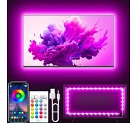 Tyute TV LED Lights, 4M LED Lights for 40-65 Inch TV Behind Lighting, RGB Color Changing TV Backlight with APP & Remote Control, Music Sync USB Strip Light for Bedroom Gaming Room Decor