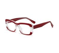 TYUVIVO Anti-blue Light Glasses for Women Pc Core Legs Fashion Retro(Red)