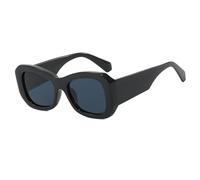 TYUVIVO Big Frame Sunglasses Women for Men Luxury Vintage Sunglasses Popular Punk Wide Leg Uv400 Frame(Black Black)
