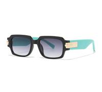 TYUVIVO Classic Sunglasses Women for Men Trend Luxury Vintage Uv400(Black Gray)