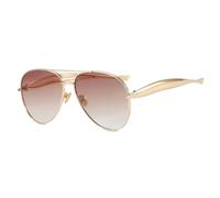 TYUVIVO Classic Sunglasses Women Men Female Luxury Gradient Uv400(gold brown)
