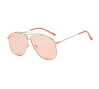TYUVIVO Classic Sunglasses Women Men Retro Female Luxury Ocean Clear Lens Uv400(orange)