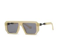 TYUVIVO Classic Vintage Fashion Big Frame Sunglasses Women Men Luxury Travel for Female Uv400(Yellow Black)