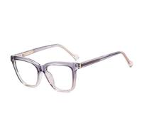 TYUVIVO Fashion Cat Eye Glasses Frame Women Retro Clear Light Eyewear Men Spring Hinge Double Color Frame(Purple pink)