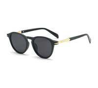 TYUVIVO Fashion Oval Sunglasses Women Classic Vintage Men Glasses Uv400(black)