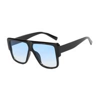 TYUVIVO Fashion Oversized Sunglasses Women Retro Gradient Uv400(Black blue gradient)
