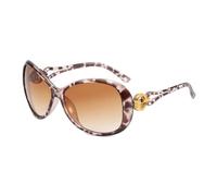 TYUVIVO Fashion Retro Gradient Oval Women Sunglasses Leisure Men Uv400(gradient brown)