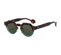 TYUVIVO Fashion Small Irregular Sunglasses Women Retro Round Uv400 Men(green)