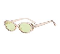 TYUVIVO Fashion Small Oval Sunglasses Women Classic Vintage Men Glasses Uv400 Female(champagne)
