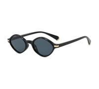 TYUVIVO Irregular Small Frame Women Sunglasses Luxury Retro Men Uv400(black grey)