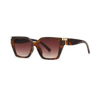 TYUVIVO Ladies Vintage Luxury Sunglasses Women for Men Trend Big Frame Punk Fashion Cat Eye(Leopard Tea)