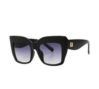 TYUVIVO Luxury Ladies Oversized Cat Eye Sunglasses Women Vintage for Female Uv400(Black Gray)