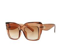 TYUVIVO Luxury Ladies Oversized Cat Eye Sunglasses Women Vintage for Female Uv400(Tea Tea)
