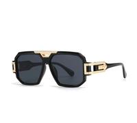 TYUVIVO Luxury Sunglasses Men Vintage Oversized Eyewear Male Shades Uv400 Driving Glasses,C2 BlackBlue,One size