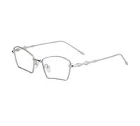 TYUVIVO Metal Frame Rectangle Sunglasses Women Luxury Retro Irregular Sun Glasses For Frame Fashion Shades Eyewear,C8 SilverWhite,One size