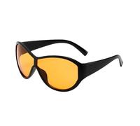 TYUVIVO Oversized Sunglasses Women for Men Luxury Vintage Sunglasses Popular Punk Uv400(Black Orange)
