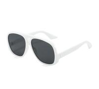 TYUVIVO Oversized Women Sunglasses Fashion Gradient Uv400 Men(White grey)