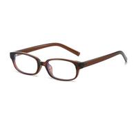 TYUVIVO Retro Anti Blue Light Leopard Print Glasses Trend(brown)