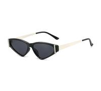 TYUVIVO Retro Cat Eye Men Women Sunglasses Luxury Jelly Color Versatile Uv400(black)