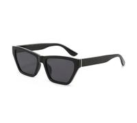 TYUVIVO Retro Gradient Cat Eye Women Sunglasses Leopard Print Frame Men Uv400(black)