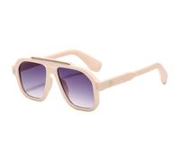 TYUVIVO Retro Leopard Frame Women Sunglasses Luxury Rivet Frame Punk Men Uv400(beige grey)