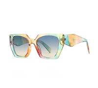 TYUVIVO Retro Polygonal Cat Eye Gradient Women Sunglasses Luxury Irregular FrameUv400(seven color)