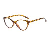 TYUVIVO Retro Simple Color Matching Frame Anti Blue Light Cat Eye Unisex(leopard)