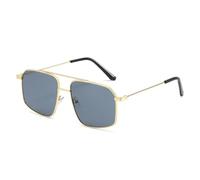 TYUVIVO Retro Sunglasses Women Fashion Uv400 Men Trending Metal Hollow(gold black)