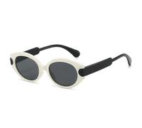 TYUVIVO Retro Tortoiseshell Gradient Cat Eye Women Sunglasses Luxury Frame Men Uv400(white black)