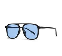 TYUVIVO Retro Women Sunglasses Fashion Leopard Print Gradient Lenses Men Trend Uv400(black blue)