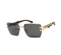 TYUVIVO Rimless Square Outdoor Sunglasses For ManGradient Leopard Frame Sun Glasses Woman Fashion Vintage Luxury Eyewear,C4,One size