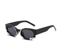 TYUVIVO Steampunk Rectangle Sunglasses for Women Small Frames Punk Snake Sun Glasses Luxury Men Eyewear UV400 Shades Glasses,C01,One size
