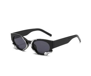 TYUVIVO Steampunk Rectangle Sunglasses for Women Small Frames Punk Snake Sun Glasses Luxury Men Eyewear UV400 Shades Glasses,C01,One size