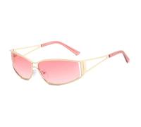 TYUVIVO Sunglasses Women Men Oversized Gradient Sun Glasses Steampunk Glasses Shades Eyewear,One size,Silver Double Silve