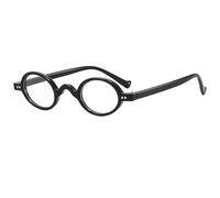 TYUVIVO Vintage Fashion Round Sunglasses Women Men Luxury Popular Small Frame Punk Travel(Black Clear)