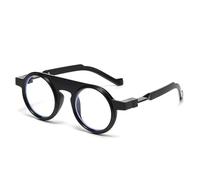 TYUVIVO Vintage Luxury Round Sunglasses Women for Men Popular Steampunk Party(Black Clear)