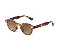 TYUVIVO Vintage Round Sunglasses Women Men Retro Rivet Yellow Blue Lens Square Sun Glasses Female UV400,C11,One size
