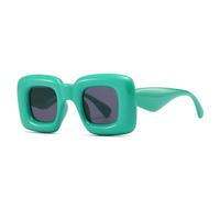 TYUVIVO Vintage Sunglasses Women for Men Luxury Frame Oversized(Green)