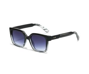 TYUVIVO Women Sunglasses Sunshade Uv400 Retro Trend Rivet Men Leopard Print Gradient(black grey)