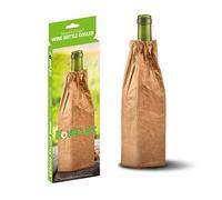 TYVEK BROWN BAG ARTWORK INSULATED WINE BOTTLE & 40oz COOLER SLEEVE SOFT REUSABLE COLLAPSIBLE FOR PARTIES, EVENTS OR WEDDINGS COLLEGE BUM