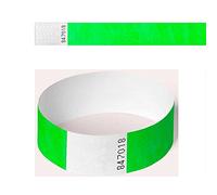 Tyvek Wristbands, 100 Pack by AA Wristbands for Parties, Security, Festivals, Events (3/4" Neon Green)