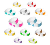 Tyvek Wristbands, 100 Pack by AA Wristbands for Parties, Security, Festivals, Events. Paper Like Wrist Bands(Multi-Coloured)
