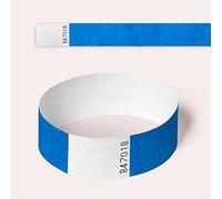 Tyvek Wristbands, 100 Pack by AA Wristbands, Parties, Security, Festivals, Events. Paper Like (Royal Blue)