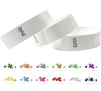 Tyvek Wristbands - 500 Pack - 3/4" Tyvek Wristbands for Events (White)