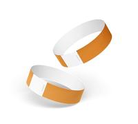 Tyvek Wristbands for Events - 200 Pcs Waterproof Paper Wrist Bands for Event, Concert Wrist Bands, Durable Event Wristbands for Parties, Festivals, Secure Identification Bracelets (Neon Orange)