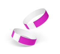 Tyvek Wristbands for Events - 200 Pcs Waterproof Paper Wrist Bands for Event, Concert Wrist Bands, Durable Event Wristbands for Parties, Festivals, Secure Identification Bracelets (Neon Pink)