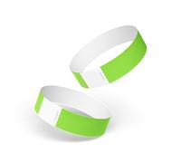 Tyvek Wristbands for Events - 200 Pcs Waterproof Paper Wrist Bands for Event, Concert Wrist Bands, Durable Event Wristbands for Parties, Festivals, Secure Identification Bracelets (Neon Green)