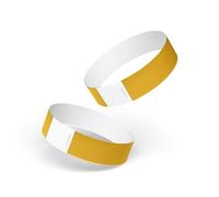 Tyvek Wristbands for Events - 200 Pcs Waterproof Paper Wrist Bands for Event, Concert Wrist Bands, Durable Event Wristbands for Parties, Festivals, Secure Identification Bracelets (Gold)
